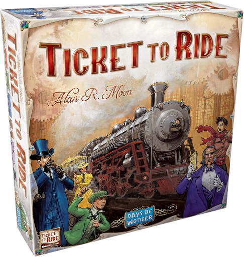 Ticket to Ride – Cross-Country Train Adventure Strategy Set for 2-5 Players